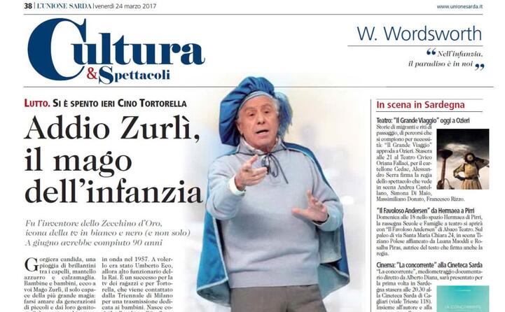 tortorella morto nel 2017 all et di 90 anni (la notizia su l unione sarda)