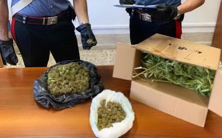il materiale sequestrato (foto carabinieri)