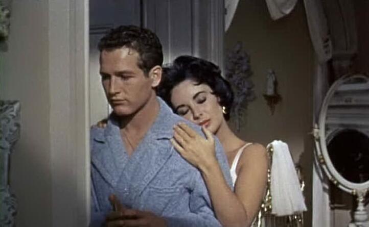 con liz taylor ne la gatta sul tetto che scotta