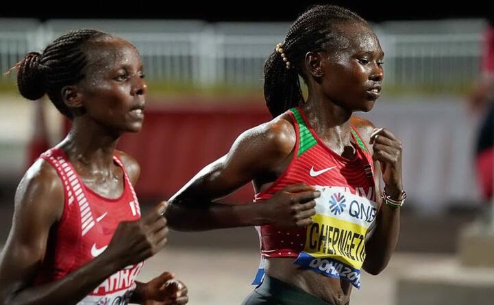 a destra ruth chepngetich la vincitrice (ansa)