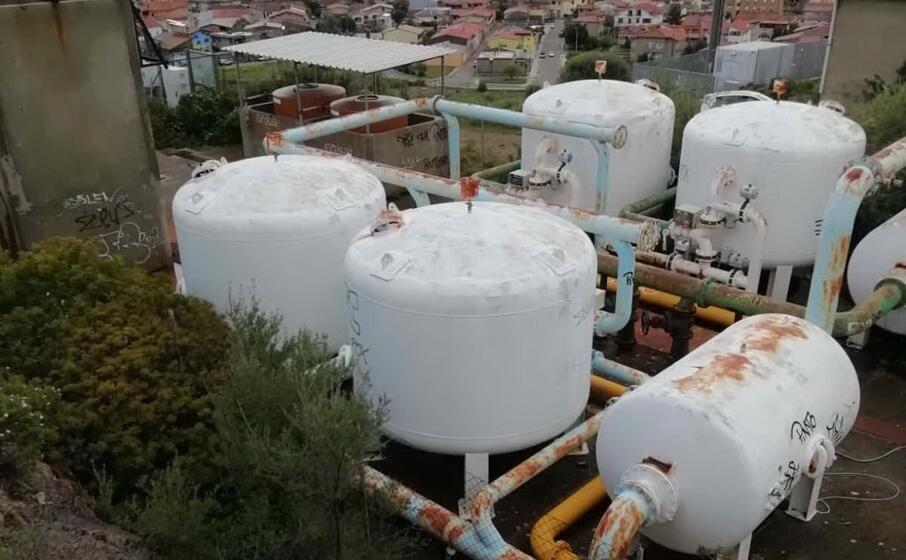 il vecchio potabilizzatore (foto l unione sarda farris)