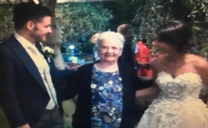 claudia e piergiorgio con nonna giovanna da ales