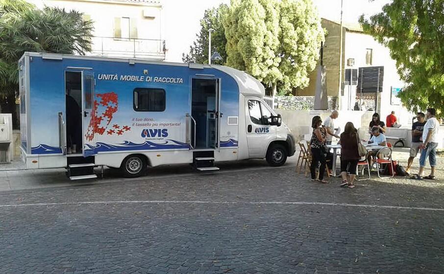 l autoemoteca dell avis a sarroch (foto l unione sarda murgana)