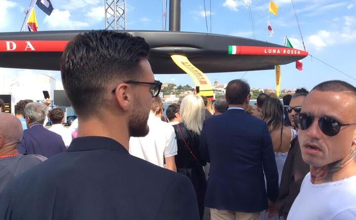 luca ceppitelli e radja nainggolan (l unione sarda pilia)