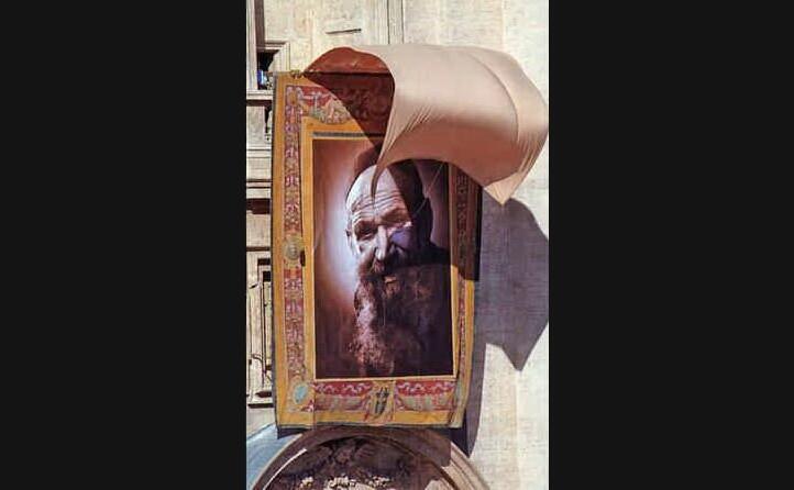 il suo quadro esposto in vaticano (archivio l unione sarda)
