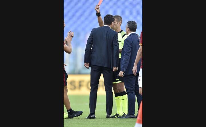 fonseca espulso per proteste per il gol annullato a kalinic