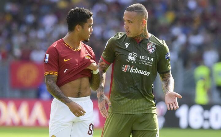 nainggolan discute con kluivert