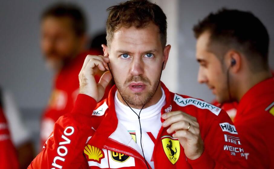sebastian vettel della ferrari