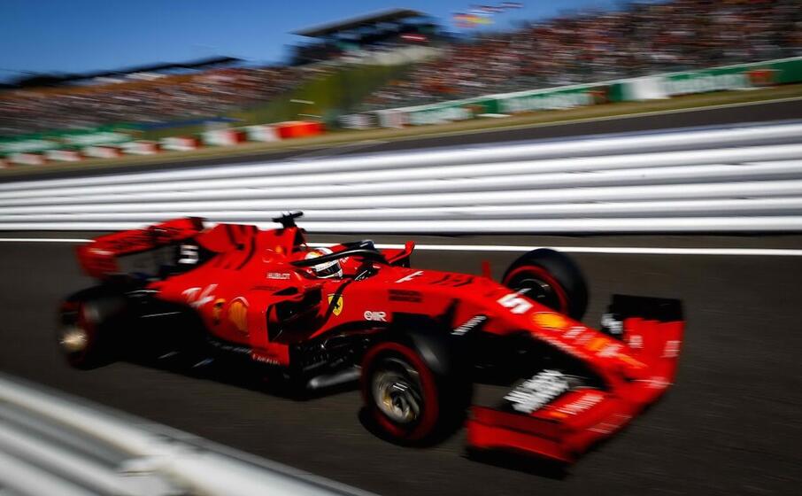 la ferrari di sebastian vettel (ansa)