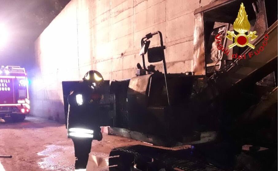 l intervento (foto vigili del fuoco)