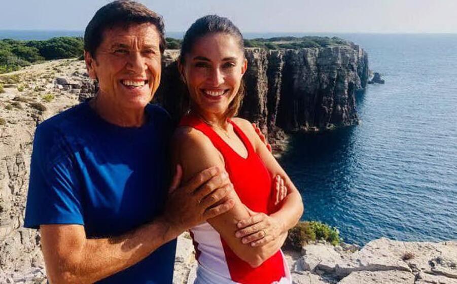 gianni morandi con caterina murino (foto da facebook)