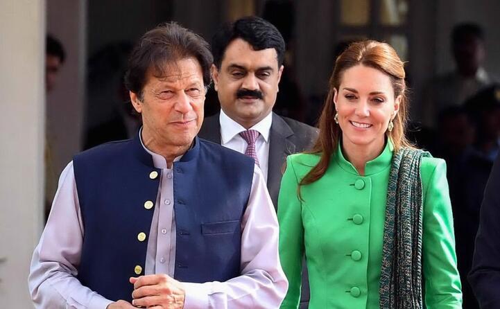 il primo ministro pachistano imra khan e kate middleton