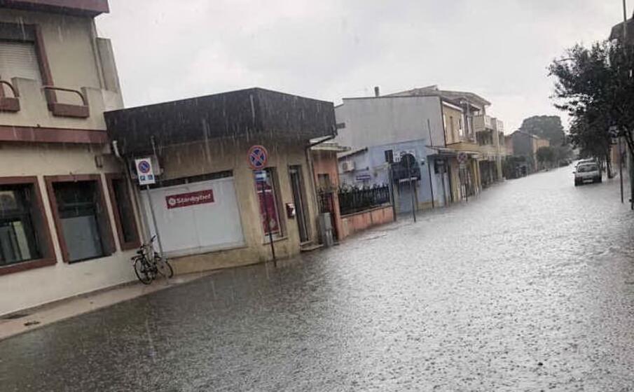 terralba allagata (foto l unione sarda pinna)