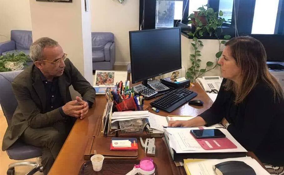 l incontro tra l assessore alessandra zedda ed enzo cugusi (foto fornita dal presidente dell associazione)