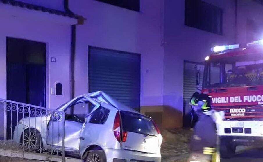 il luogo dell incidente (foto vigili del fuoco)