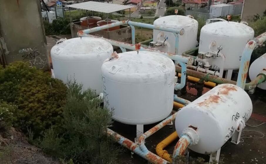 il potabilizzatore comunale che l azienda di elmas si accinge a riattivare (foto l unione sarda farris)