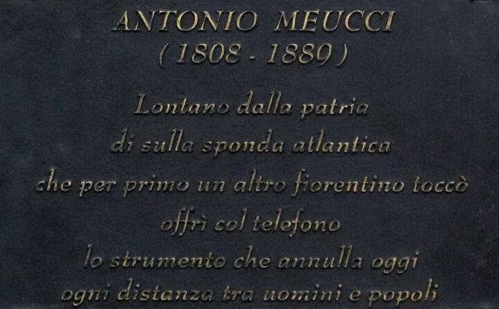 la lapide dell inventore fiorentino