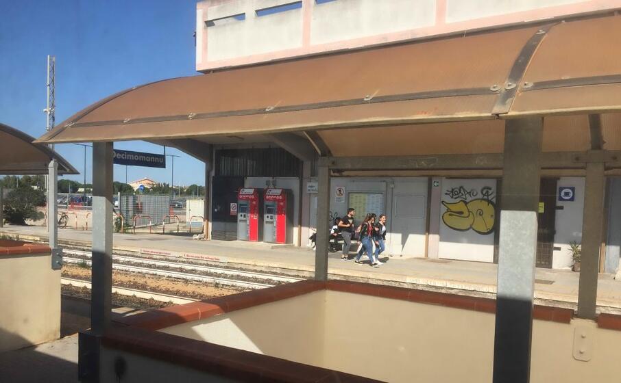 la stazione di decimomannu (foto l unione sarda sanna)