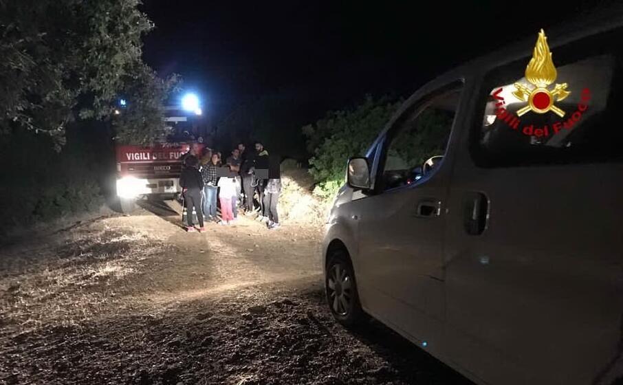 i turisti (foto vigili del fuoco)