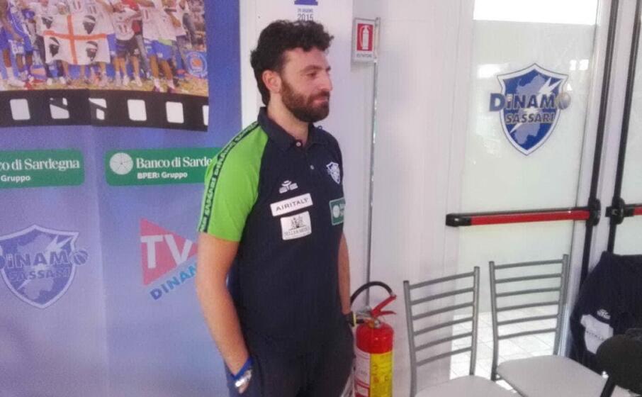 il vice allenatore della dinamo edoardo casalone (foto l unione sarda marras)