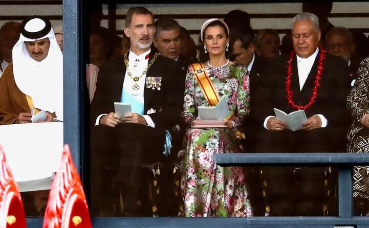 il re di spagna filippo e la regina letizia