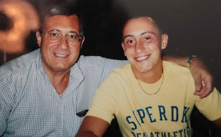 stefano insieme al padre