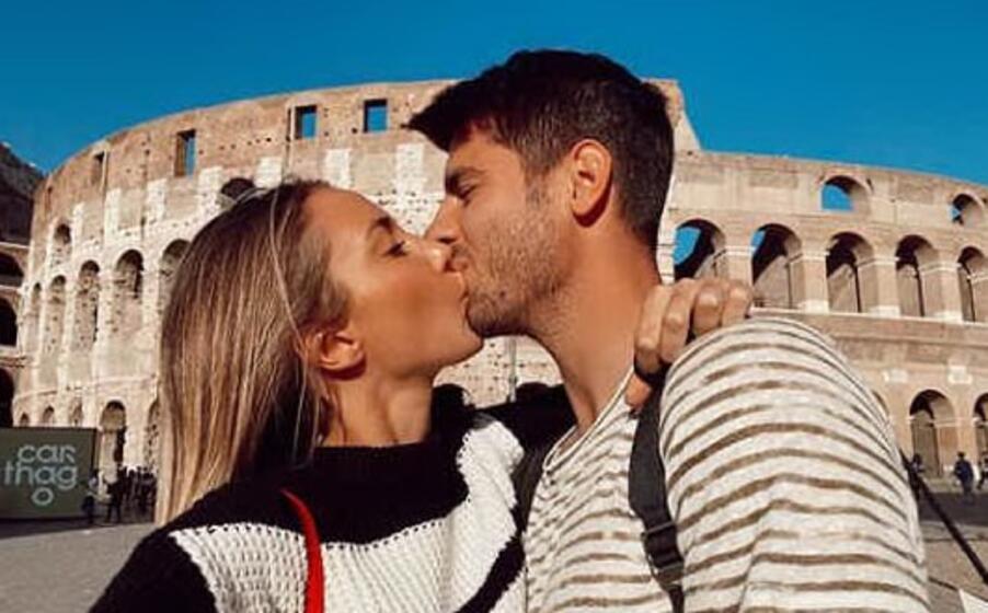 alice campello e alvaro morata (foto instagram)