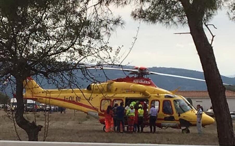 i soccorsi (foto l unione sarda orbana)