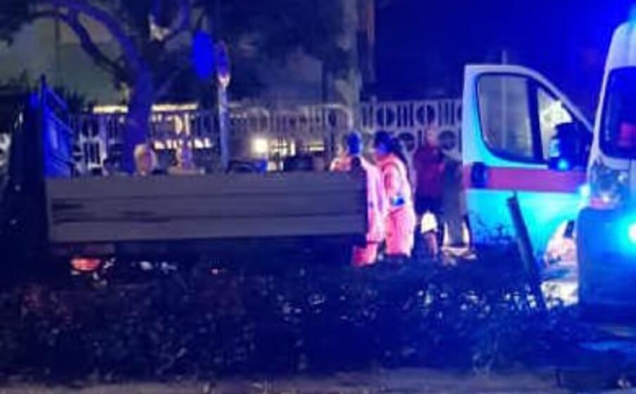 un immagine del luogo dell incidente (foto l unione sarda ena)
