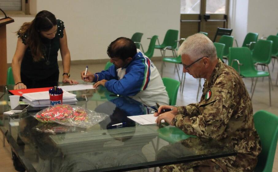 hanno partecipato anche i militari del reggimento logistico della brigata sassari