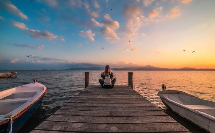 ammirando il tramonto al parco di gilacquas (foto keep on walking 28)