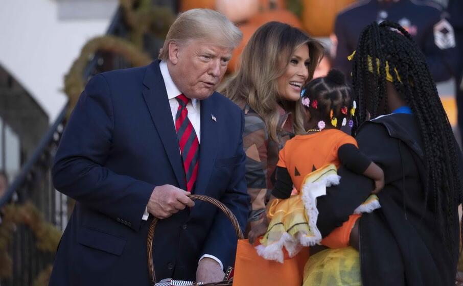 con lui anche la first lady melania