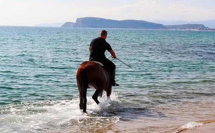 una tranquilla domenica d autunno al galopo sulla spiaggia del poetto (foto mauro_976)