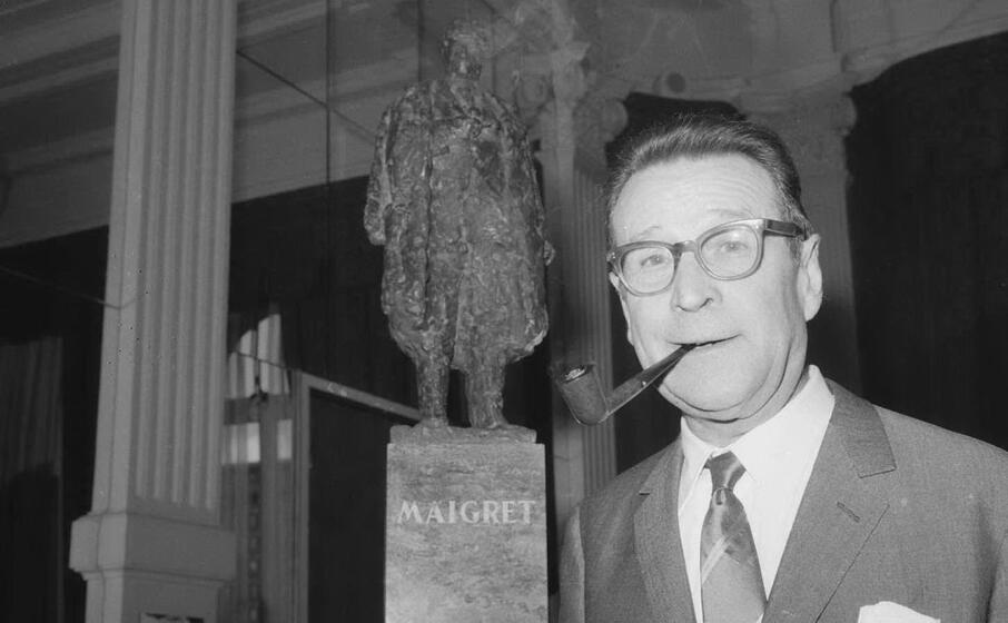 georges simenon nel 1966 (foto joost evers anefo)