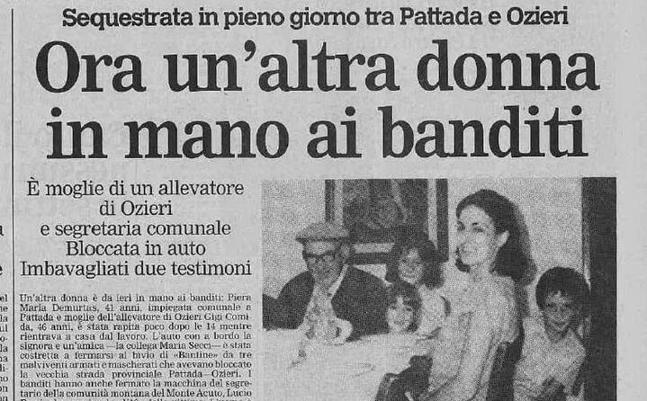 il giorno del rapimento (tutte le foto sono archivio l unione sarda)