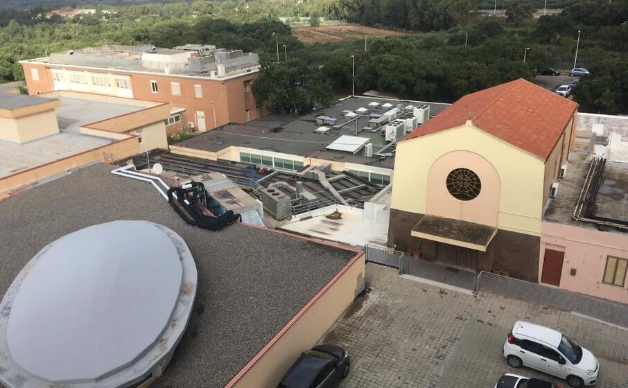 uno scorcio dell ospedale di carbonia (foto scano)