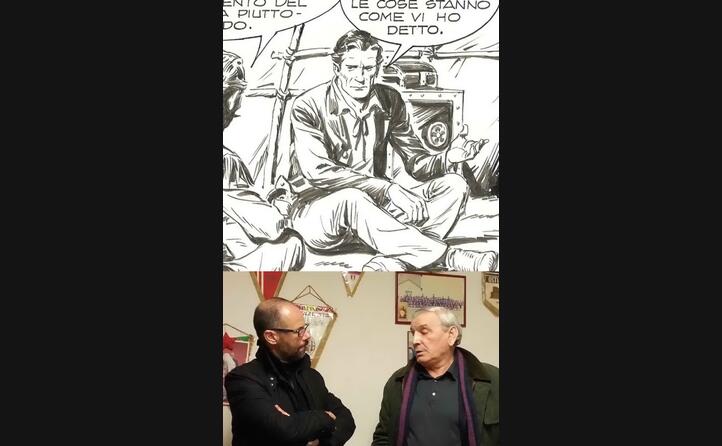 nel 2013 intervistai riva e gli feci vedere questo tex i disegnatori si erano ispirati a lui beh mi somiglia proprio disse lui sorridendo il ricordo di fabio medda