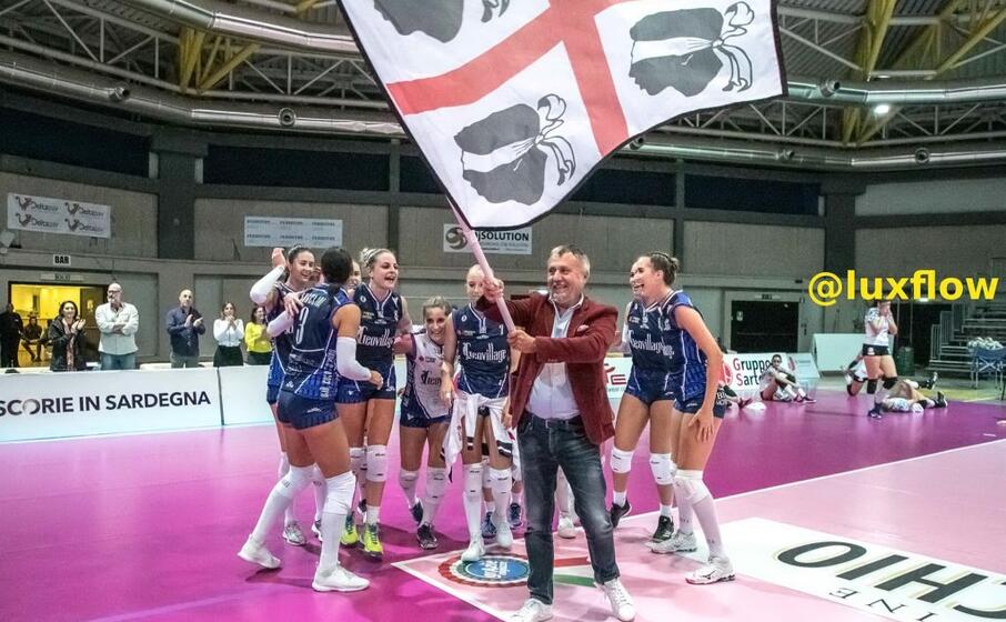 il presidente sarti festeggia il successo sul montale