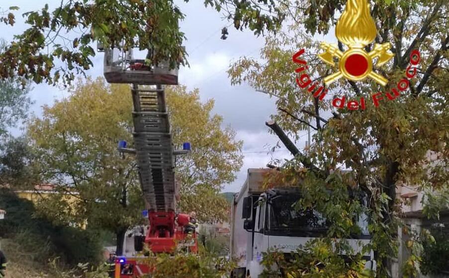l intervento (foto vigili del fuoco)