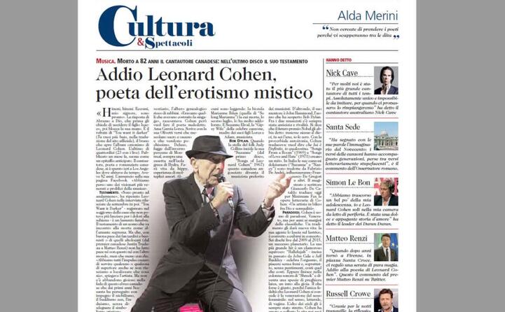 la notizia sul l unione sarda