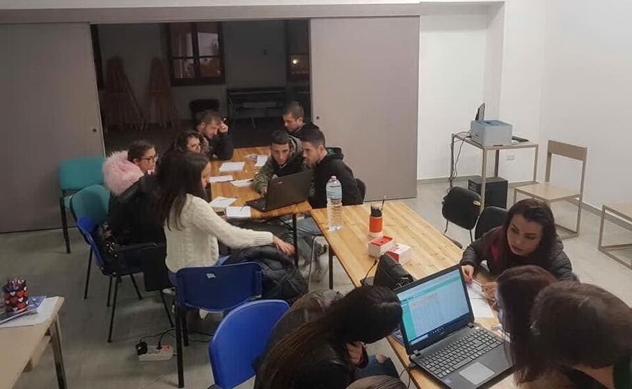 laboratorio sull imprenditoria a gesico (foto severino sirigu)
