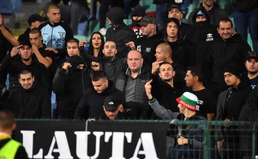 Ultras a Budapest (Ansa)