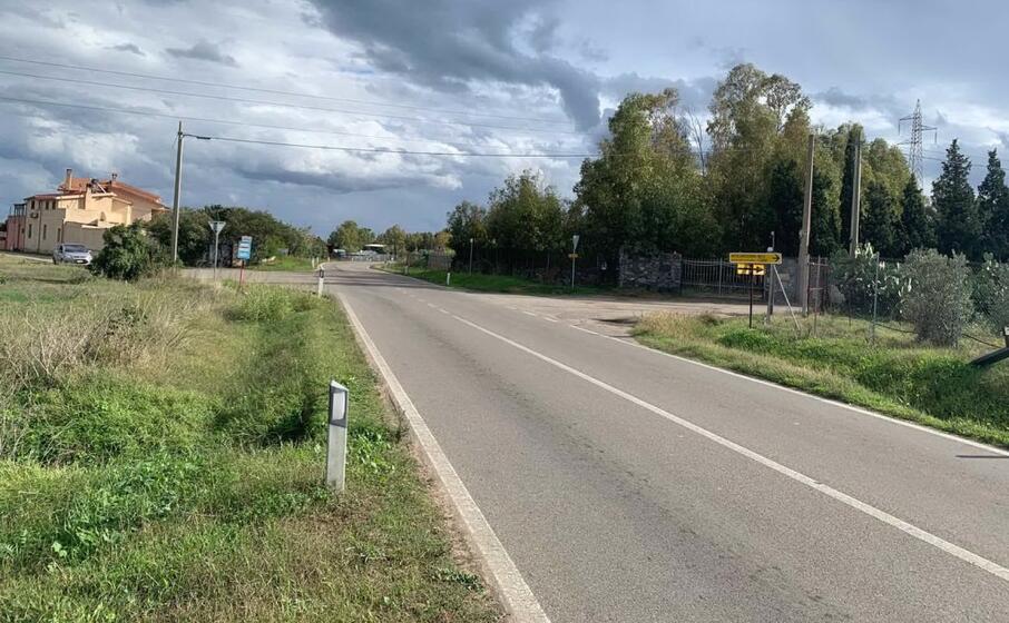 la strada lungo la quale verr realizzata la rotatoria (foto murgana)