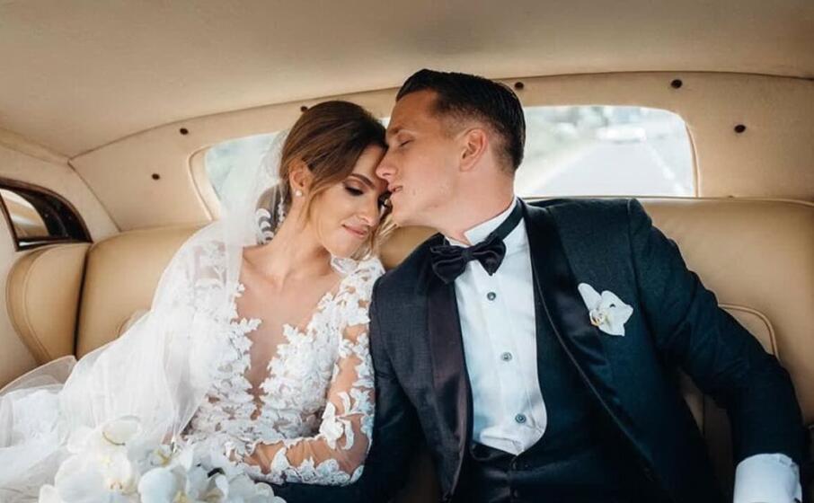 zielinski nel giorno del suo matrimonio (instagram)
