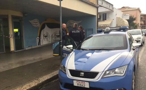 La polizia sul posto