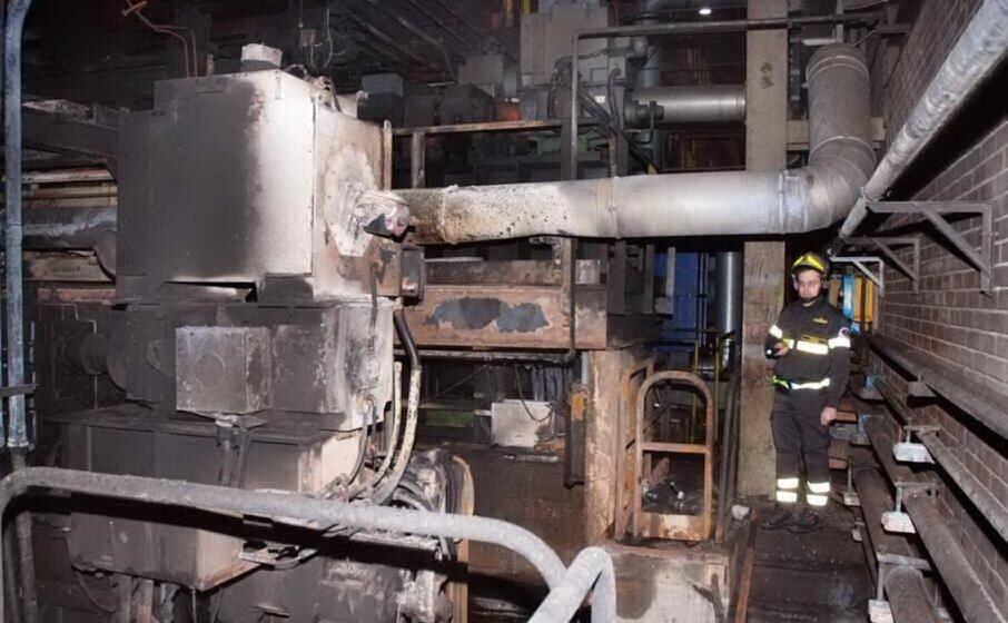 i danni dell incendio (archivio l unione sarda)
