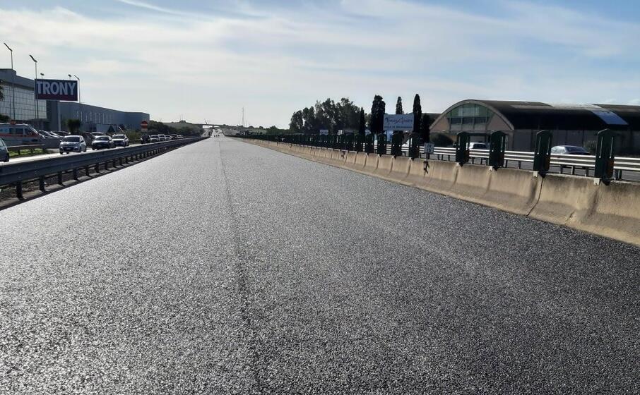 il tratto interessato dai lavori (foto anas)