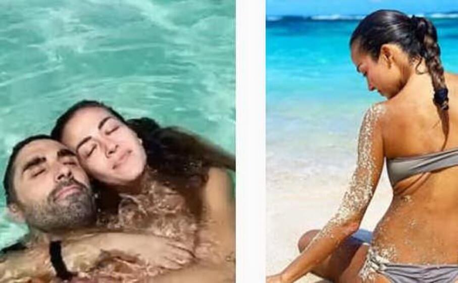 alcuni scatti postati dalla coppia su instagram
