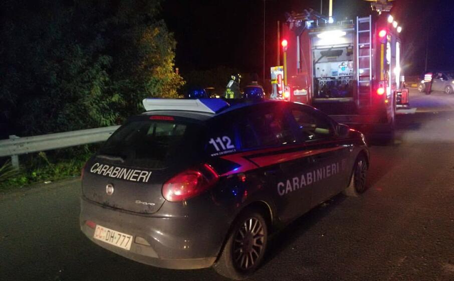 il luogo dell incidente (foto carabinieri di villacidro)