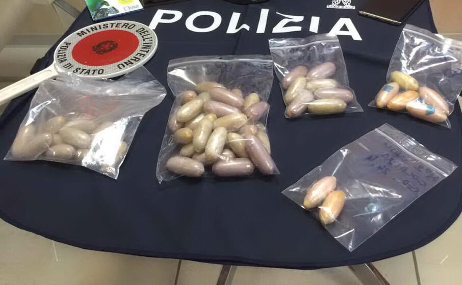 il materiale posto sotto sequestro (foto polizia di sassari)